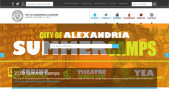 Desktop Screenshot of cityofalexandriala.com